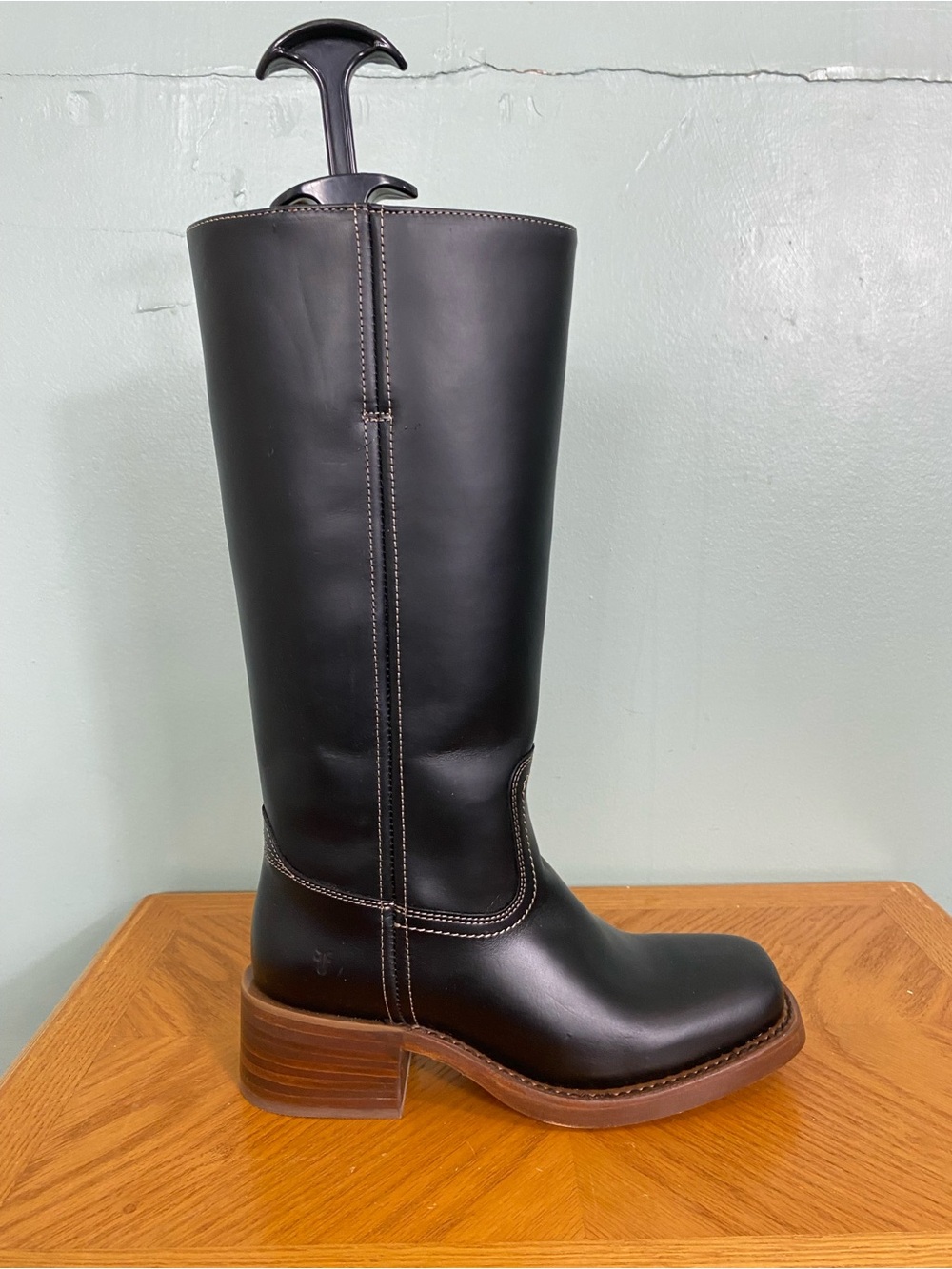 Frye Campus 14L Boots Leather Black Size 7.5 NOSKU - Picture 1 of 10